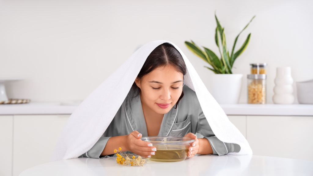 Herbal Steaming for Clear Skin