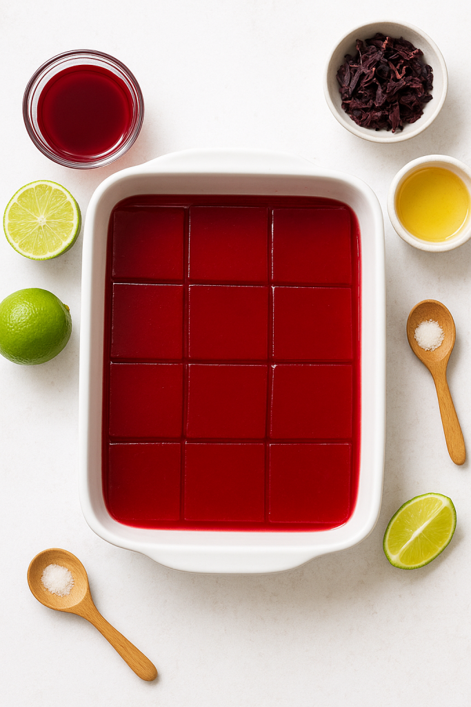 Tart Cherry Hibiscus Jello