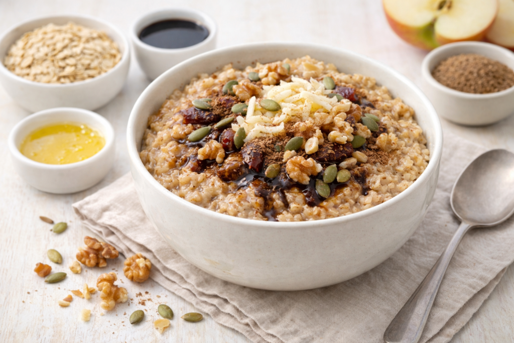 iron rich postpartum oatmeal