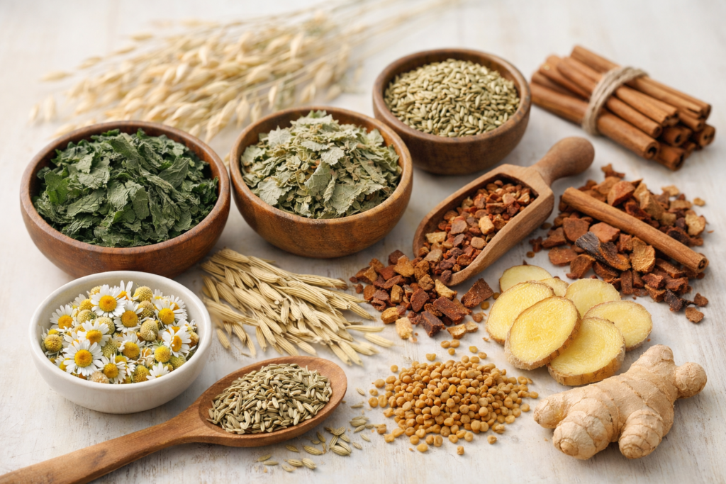 postpartum herbal tea blend