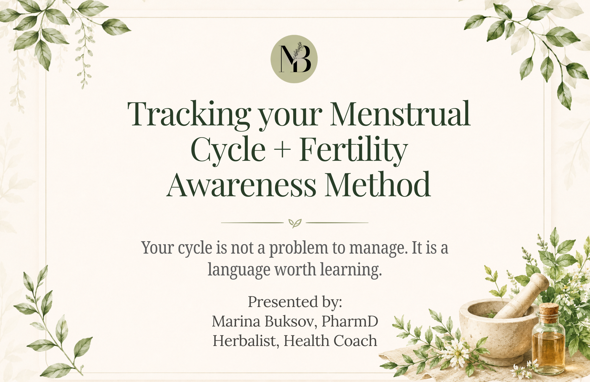 fertility awareness method cycle tracking women's health
