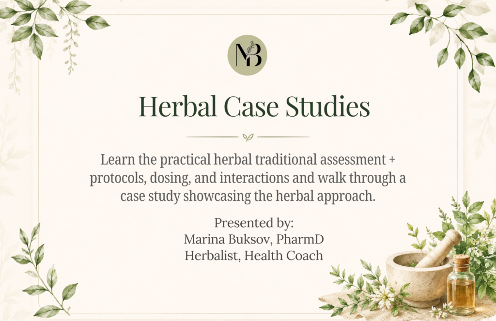 Herbal Case Studies Workshop