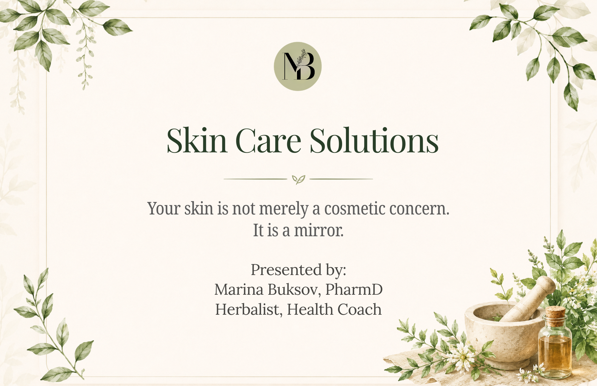 natural skin care root causes herbs gut skin axis